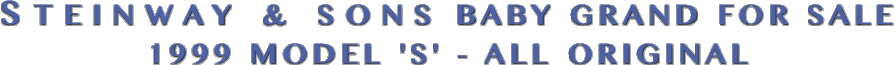 STEINWAY & SONS BABY GRAND
